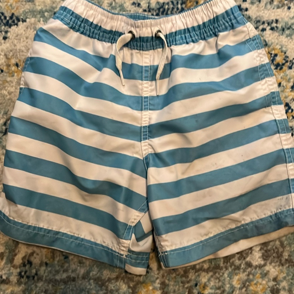 Hanna Andersson Waves Print Swim Trunks Size 100